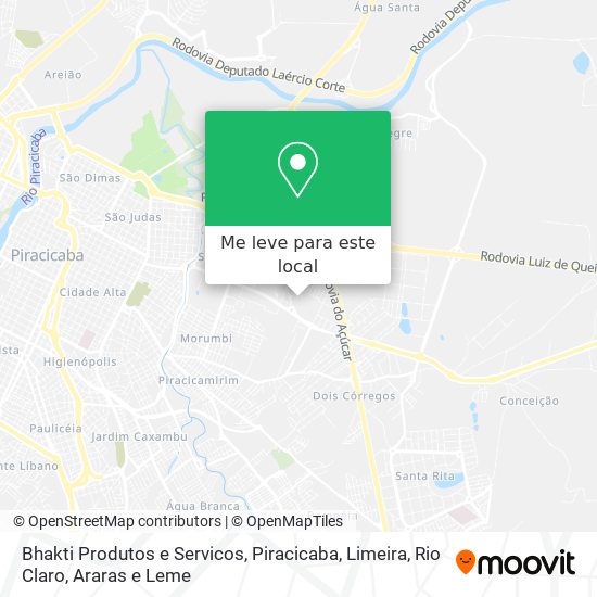 Bhakti Produtos e Servicos mapa