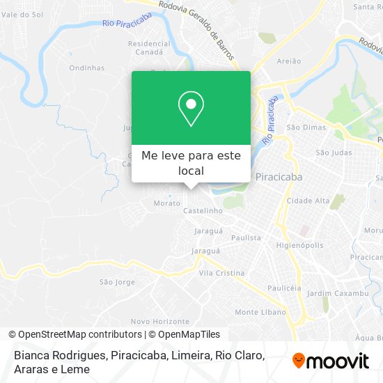 Bianca Rodrigues mapa