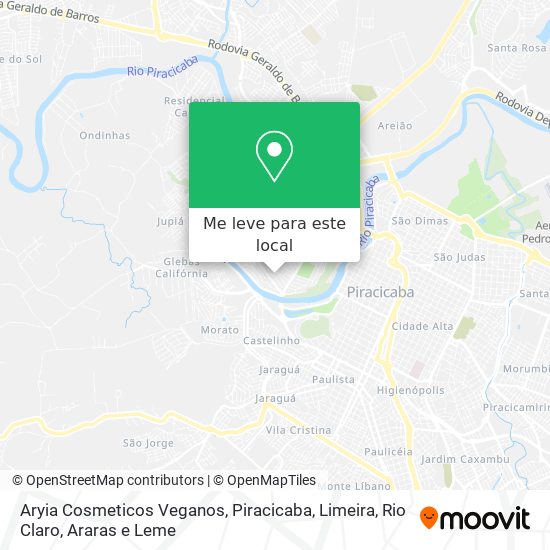 Aryia Cosmeticos Veganos mapa