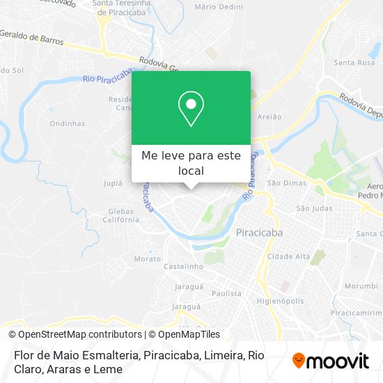 Flor de Maio Esmalteria mapa