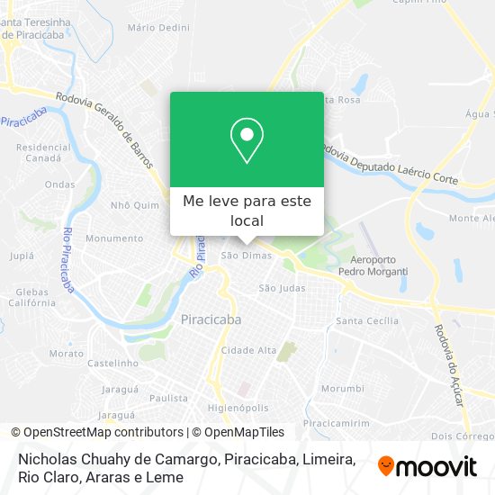 Nicholas Chuahy de Camargo mapa