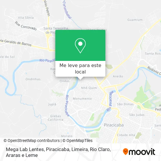 Mega Lab Lentes mapa