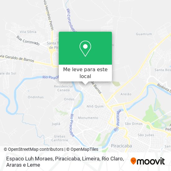 Espaco Luh Moraes mapa