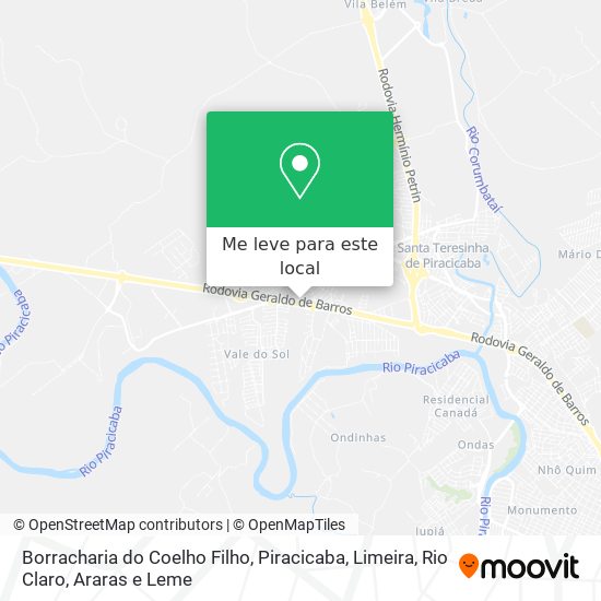 Borracharia do Coelho Filho mapa
