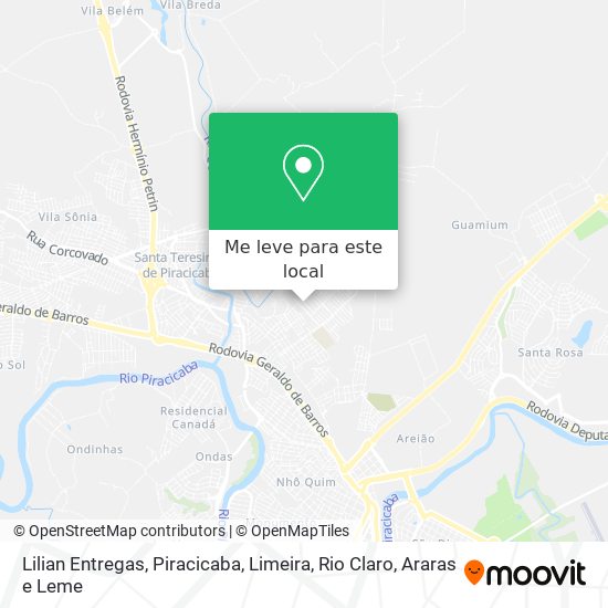 Lilian Entregas mapa