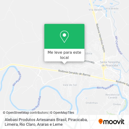 Alebasi Produtos Artesanais Brasil mapa