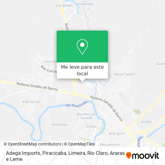 Adega Imports mapa