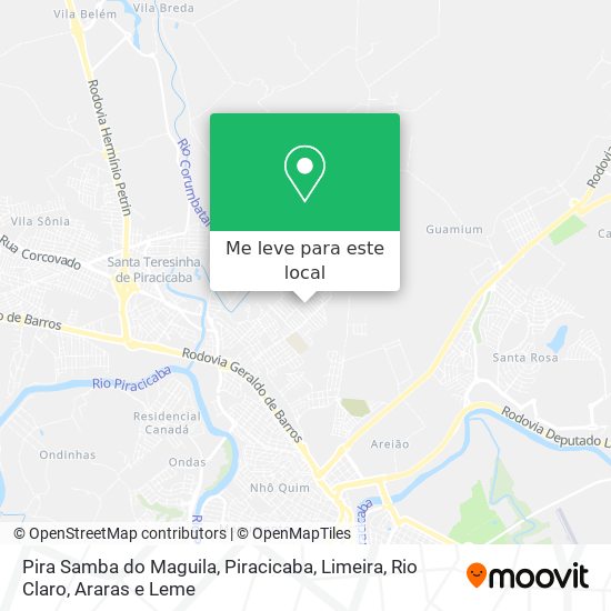 Pira Samba do Maguila mapa