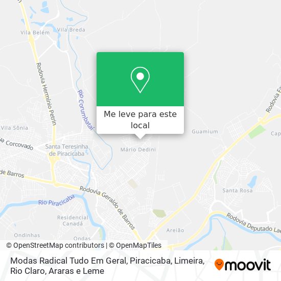 Modas Radical Tudo Em Geral mapa