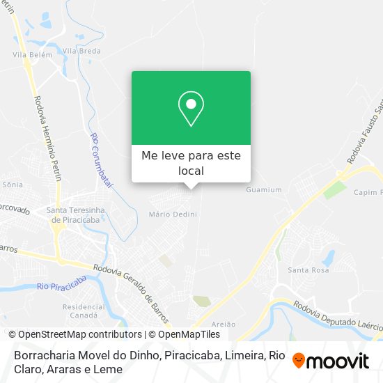 Borracharia Movel do Dinho mapa