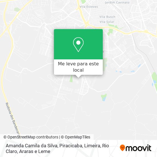 Amanda Camila da Silva mapa