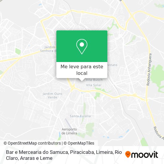 Bar e Mercearia do Samuca mapa