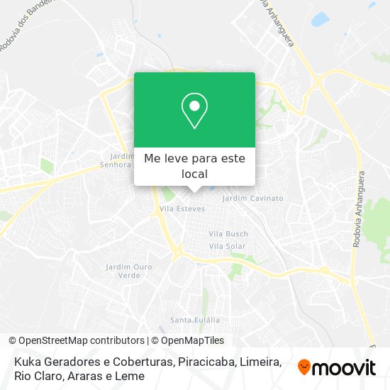 Kuka Geradores e Coberturas mapa
