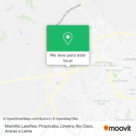 Marinho Lanches mapa