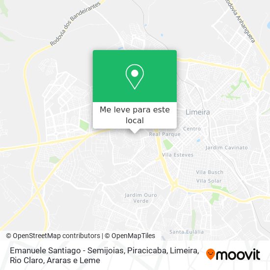Emanuele Santiago - Semijoias mapa