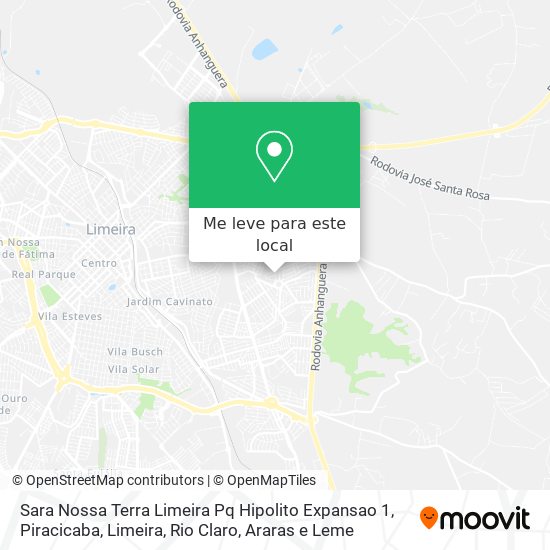 Sara Nossa Terra Limeira Pq Hipolito Expansao 1 mapa