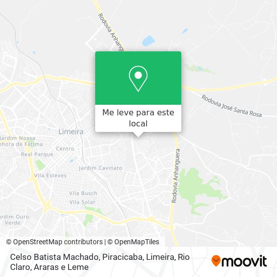 Celso Batista Machado mapa