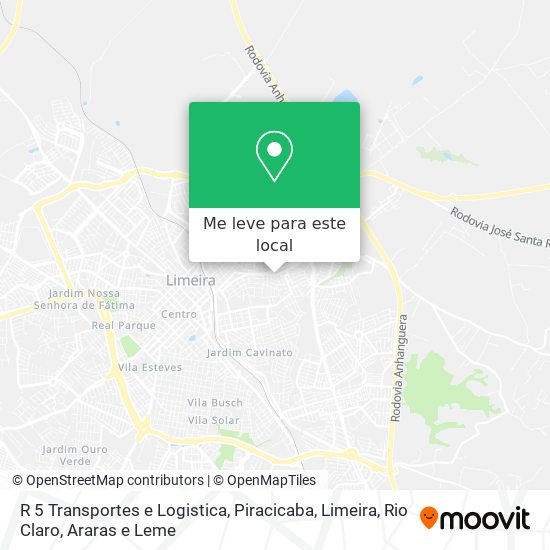 R 5 Transportes e Logistica mapa