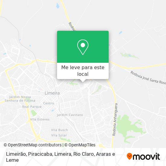 Limeirão mapa