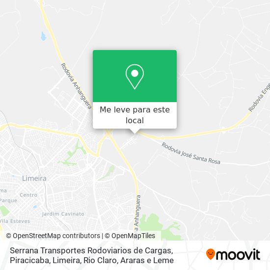 Serrana Transportes Rodoviarios de Cargas mapa