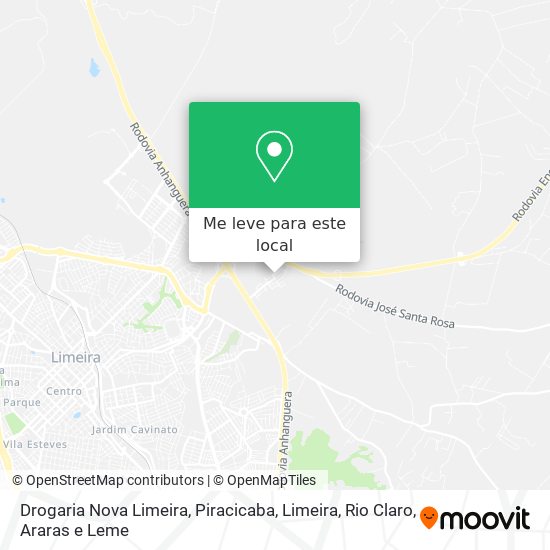 Drogaria Nova Limeira mapa