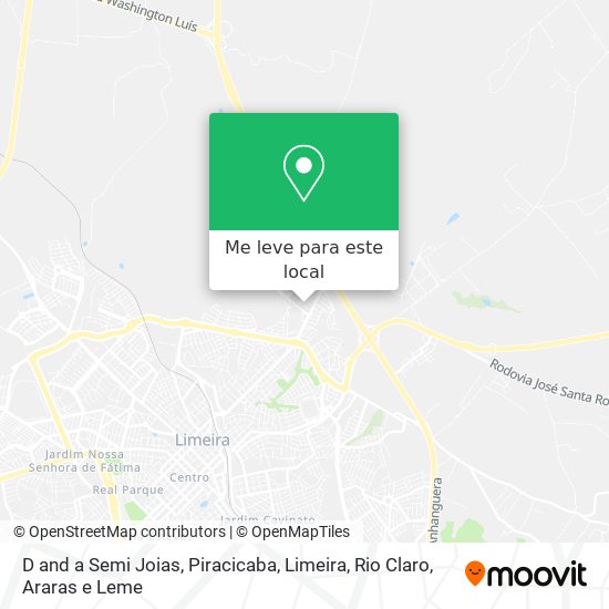 D and a Semi Joias mapa