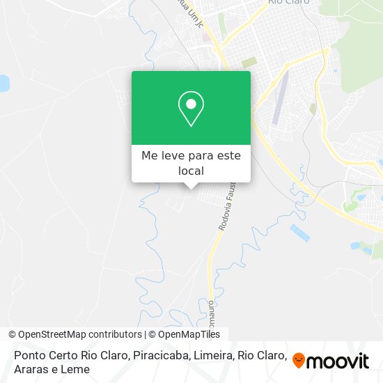 Ponto Certo Rio Claro mapa