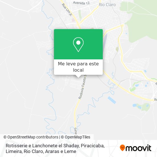 Rotisserie e Lanchonete el Shaday mapa