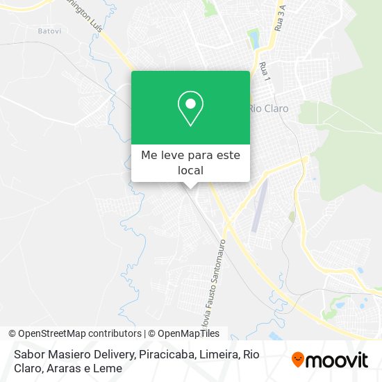 Sabor Masiero Delivery mapa