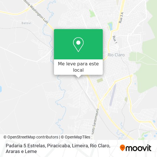 Padaria 5 Estrelas mapa