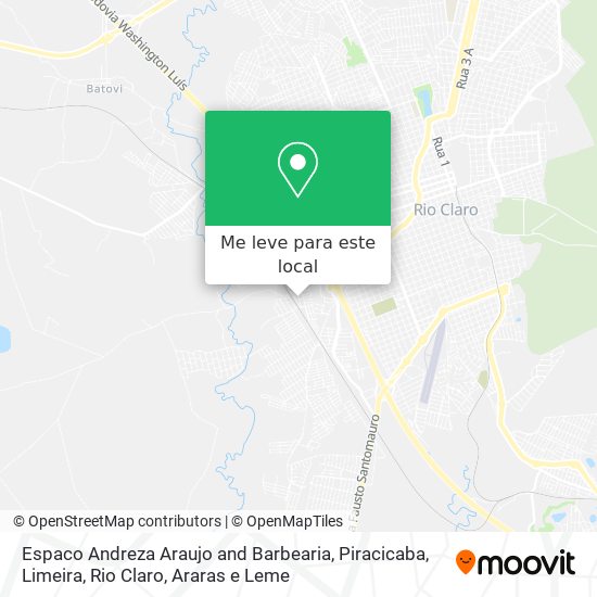Espaco Andreza Araujo and Barbearia mapa