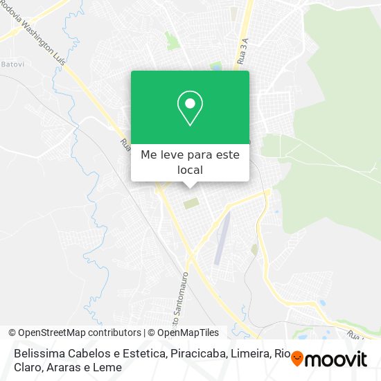 Belissima Cabelos e Estetica mapa