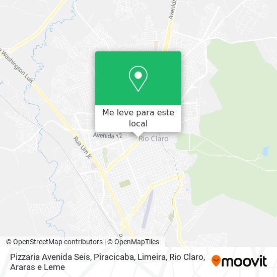 Pizzaria Avenida Seis mapa