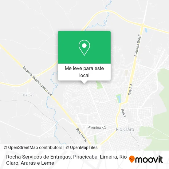 Rocha Servicos de Entregas mapa