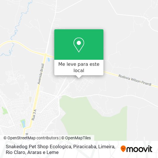 Snakedog Pet Shop Ecologica mapa