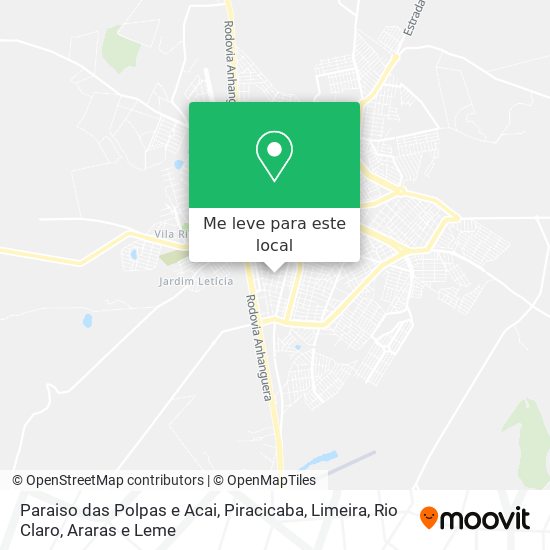 Paraiso das Polpas e Acai mapa