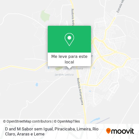 D and M Sabor sem Igual mapa