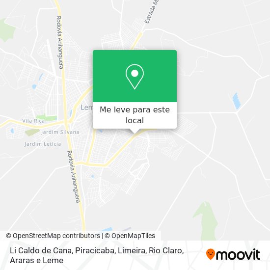 Li Caldo de Cana mapa