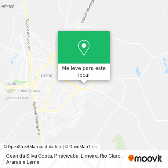 Gean da Silva Costa mapa
