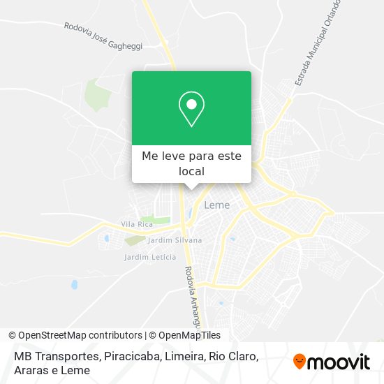 MB Transportes mapa