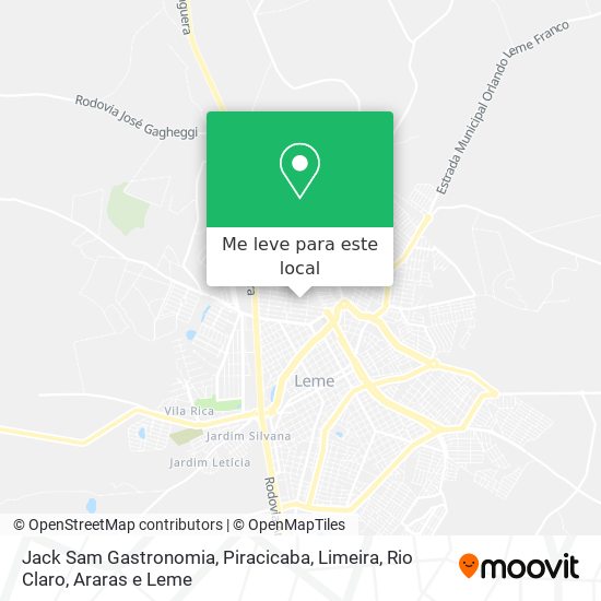 Jack Sam Gastronomia mapa