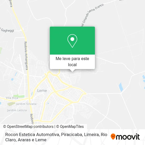 Rocon Estetica Automotiva mapa
