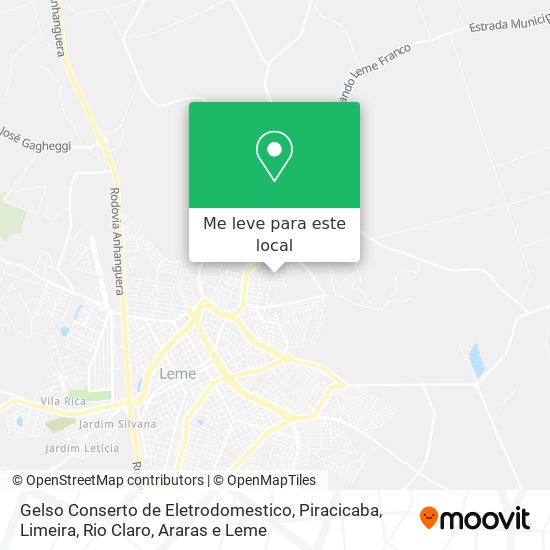 Gelso Conserto de Eletrodomestico mapa