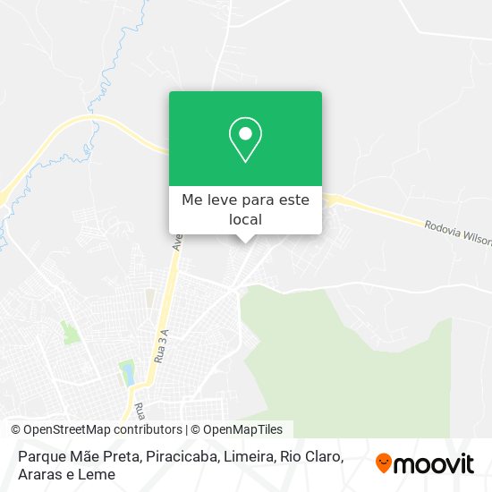 Parque Mãe Preta mapa