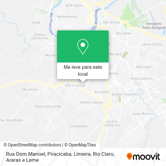Rua Dom Manoel mapa