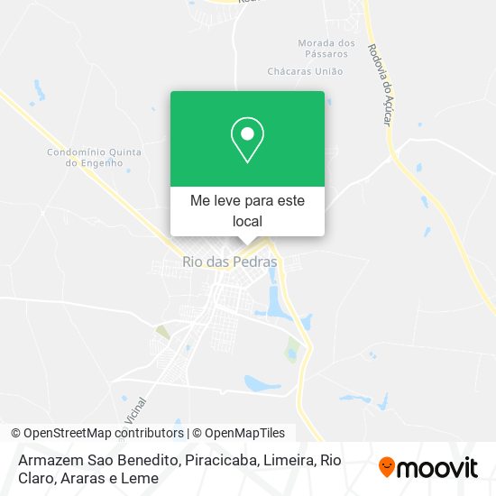 Armazem Sao Benedito mapa