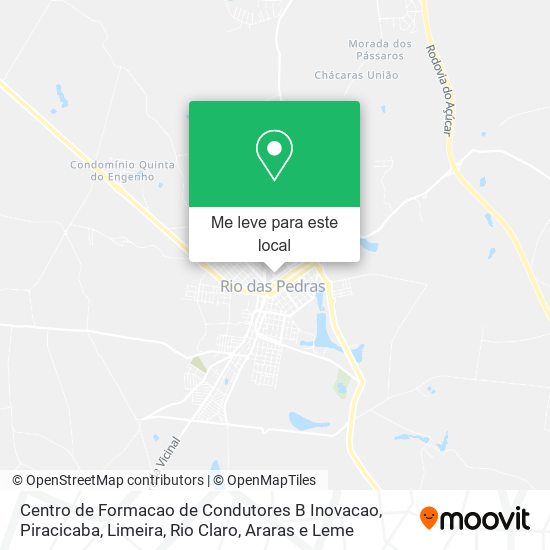 Centro de Formacao de Condutores B Inovacao mapa