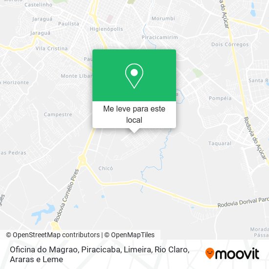 Oficina do Magrao mapa