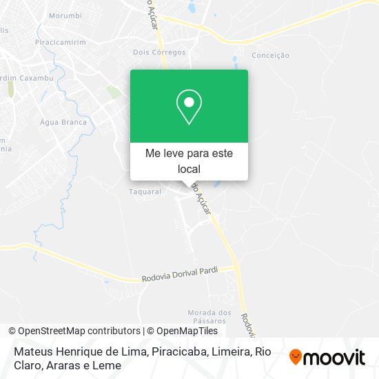 Mateus Henrique de Lima mapa