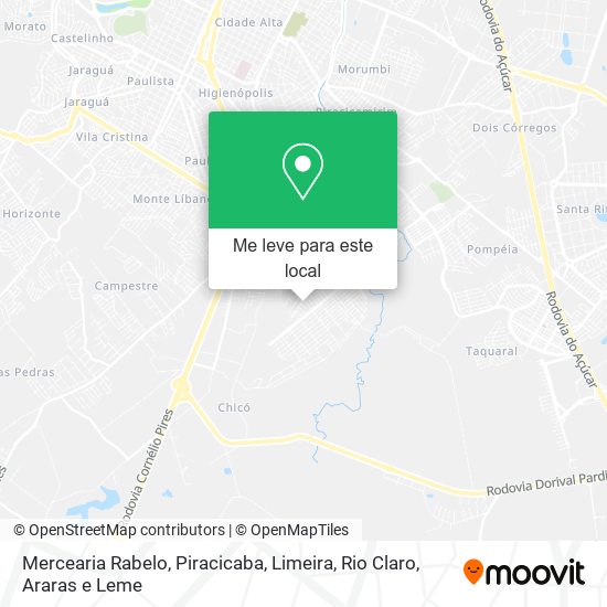 Mercearia Rabelo mapa